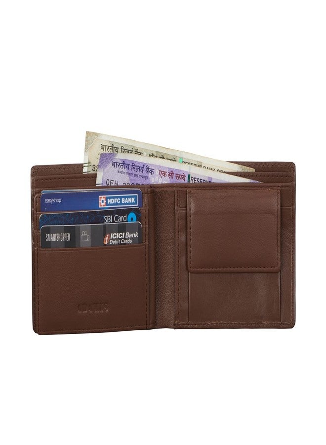 Adamis Bifold Men’s Wallet with Flip ID, with 6 Card Slots and 2 Compartments,Brown - Image 3
